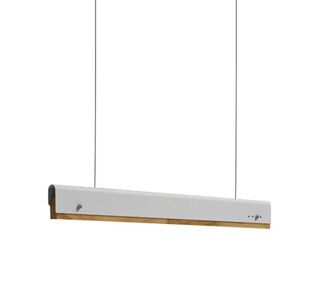 Φωτιστικό οροφής Rafmole pakoworld Led λευκό μέταλλο-ξύλο 120x7.5εκ |  Οροφής στο espiti