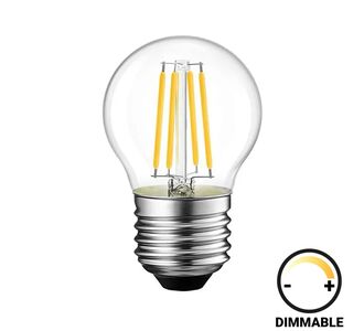 Λαμπτήρας LED G45 Bulb pakoworld dimmable 6W E27 clear |  Φωτιστικά  στο espiti
