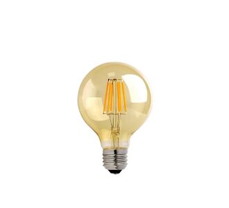 Λαμπτήρας LED G80 Bulb pakoworld 4W E27 2700K 200-220V amber |  Φωτιστικά  στο espiti
