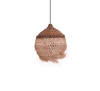 Φωτιστικό οροφής Fiorine Inart abaca σε φυσικό χρώμα Φ35x45εκ |  Οροφής στο espiti