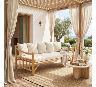 Καναπές Roziana pakoworld φυσικό teak ξύλο 210x100x80εκ |  Καναπέδες - Καρέκλες  στο espiti