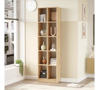 Βιβλιοθήκη Oteca 10θέσεων pakoworld oak 51.1x25.4x180εκ |  Βιβλιοθήκες στο espiti