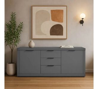 Μπουφές Doha pakoworld σε ανθρακί απόχρωση 180x45x80.5εκ |  Μπουφέδες στο espiti