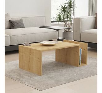 Τραπέζι σαλονιού Poko pakoworld σε oak απόχρωση 86.8x50x32,4εκ |  Τραπεζάκια σαλονιού στο espiti