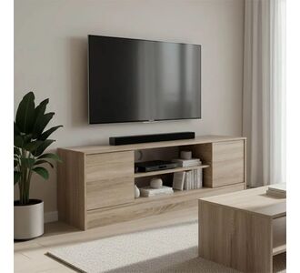 Έπιπλο τηλεόρασης Sasa pakoworld σε sonoma απόχρωση 120x35x41.5εκ |  Έπιπλα τηλεόρασης στο espiti