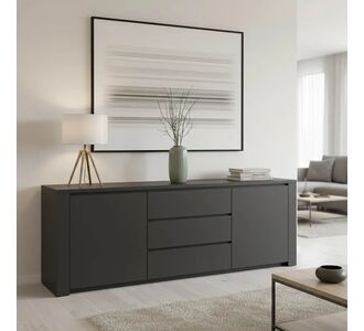 Μπουφές Kalya pakoworld σε ανθρακί απόχρωση 220x49x89.5εκ |  Μπουφέδες στο espiti