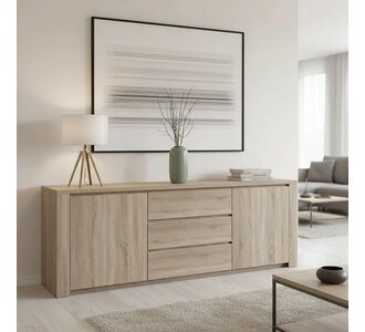 Μπουφές Kalya pakoworld σε sonoma απόχρωση 220x49x89.5εκ |  Μπουφέδες στο espiti