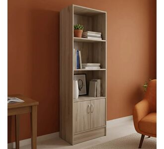 Βιβλιοθήκη Tekaro pakoworld σε sonoma απόχρωση 57x33x180εκ |  Βιβλιοθήκες στο espiti