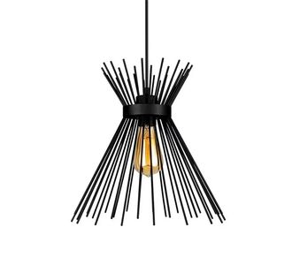 Φωτιστικό οροφής Candle I pakoworld E27 μέταλλο μαύρο Φ25x30εκ |  Οροφής στο espiti