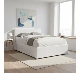 Κρεβάτι Dellia pakoworld με αποθηκευτικό χώρο pu λευκό 120x200εκ |  Κρεβάτια στο espiti