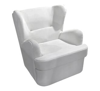 Πολυθρόνα Regalo pakoworld βελούδο σε λευκή απόχρωση 75x88x85εκ |  Πολυθρόνες σαλονιού στο espiti