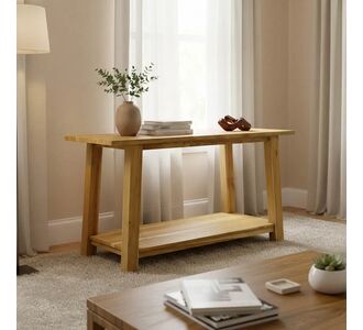 Κονσόλα Decoza pakoworld teak ξύλο σε φυσική απόχρωση 140x40x80εκ |  Συρταριέρες -Κονσόλες στο espiti
