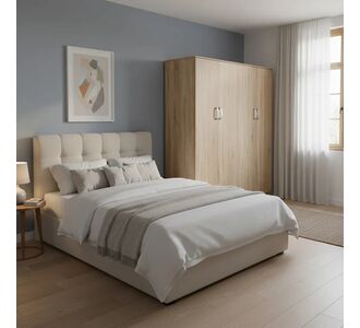 Ντουλάπα τετράφυλλη Athos Ι pakoworld sonoma 160x42x180εκ |  Ντουλάπες ρούχων στο espiti
