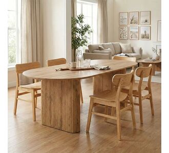 Τραπέζι Nembou pakoworld mdf σε oak απόχρωση 210x100x76εκ |  Τραπέζια στο espiti
