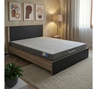 Κρεβάτι με στρώμα Athos-Dreamer pakoworld sonoma-ανθρακί 160x200εκ |  Κρεβάτια στο espiti