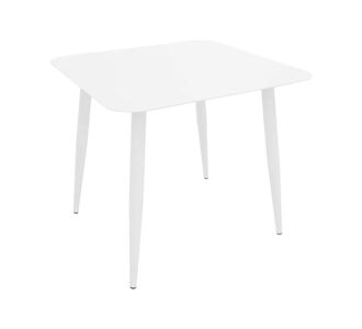 Τραπέζι Vista pakoworld αλουμίνιο σε λευκή απόχρωση 80x80x72εκ |  Τραπέζια κήπου στο espiti