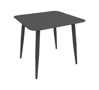 Τραπέζι Vista pakoworld αλουμίνιο σε μαύρη απόχρωση 80x80x72εκ |  Τραπέζια κήπου στο espiti