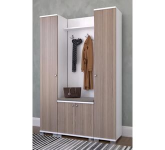 Stewehome Πορτμαντό Λευκό 120x33x177 cm 238865 |  Καλόγεροι -Κρεμάστρες στο espiti