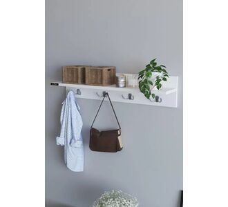 Stewehome Κρεμάστρα τοίχου με παπουτσοθήκη για διάδρομο από συνθετικό ξύλο 848394 |  Καλόγεροι -Κρεμάστρες στο espiti