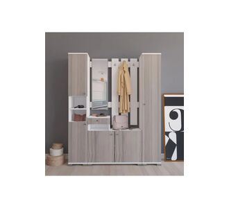 Stewehome Σετ από Συνθετικό ξύλο Λευκό 150x33x177 cm 511541 |  Καλόγεροι -Κρεμάστρες στο espiti
