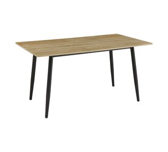 Τραπέζι Loza pakoworld sonoma MDF με μαύρο μεταλλικό πόδι 140x80x73εκ |  Τραπέζια στο espiti