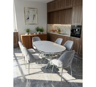 Stewehome Τραπέζι Oslo 6 ατόμων με 6 καρέκλες 41341641 |  Σετ τραπεζαρίες στο espiti