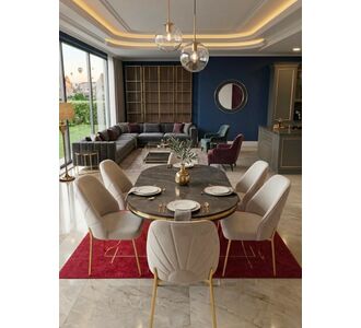 Stewehome Oslo τραπέζι 6 ατόμων με 6 καρέκλες Güneş 68186388 |  Σετ τραπεζαρίες στο espiti