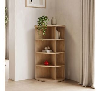Γωνιακή ραφιέρα Benzal pakoworld sonoma MDF 80x30x120εκ |  Βιβλιοθήκες στο espiti