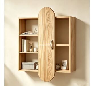 Ραφιέρα τοίχου Jonna pakoworld sonoma MDF 60x10x80εκ |  Ραφιέρες τοίχου στο espiti