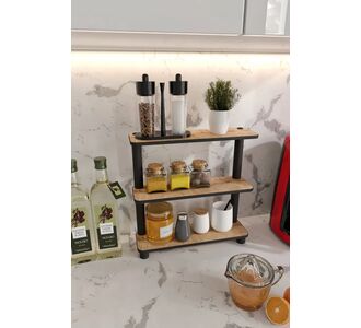 Stewehome Διακοσμητική 3 όροφη ραφιέρα πάγκου 11x40 cm 17735090 |  Πάγκοι και Βοηθητικά στο espiti