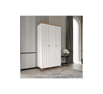 Stewehome Μποέμ ντουλάπα με 3 πόρτες από mdf για ρούχα σκανδιναβικού στιλ 105x52x52 cm 15198912 |  Ντουλάπες ρούχων στο espiti