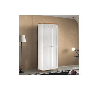 Stewehome Μποέμ ντουλάπα με 2 πόρτες από mdf ατλαντικό πεύκο λευκή 70x52x52 cm 83120519 |  Ντουλάπες ρούχων στο espiti