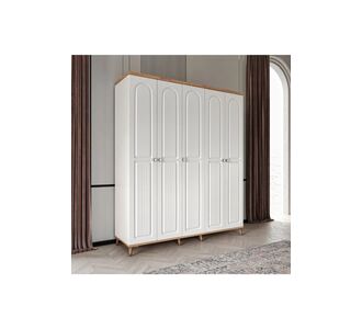 Stewehome Μποέμ ντουλάπα με 5 πόρτες από mdf για υπνοδωμάτιο 175x52x52 cm 87555044 |  Ντουλάπες ρούχων στο espiti