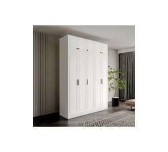 Stewehome Ντουλάπα με 5 πόρτες και επάνω ράφι από MDF για υπνοδωμάτιο 175x52x52 cm 21380627 |  Ντουλάπες ρούχων στο espiti