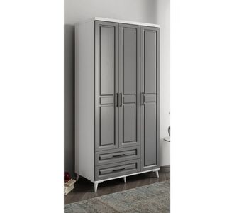 Stewehome Ντουλάπα με 3 πόρτες και συρτάρια από mdf μοντέρνου country στιλ 105x52x52 cm 6917338 |  Ντουλάπες ρούχων στο espiti