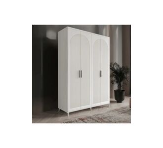 Stewehome Ντουλάπα με 4 πόρτες από mdf για υπνοδωμάτιο μοντέρνου country στιλ 140x52x52 cm 78663174 |  Ντουλάπες ρούχων στο espiti