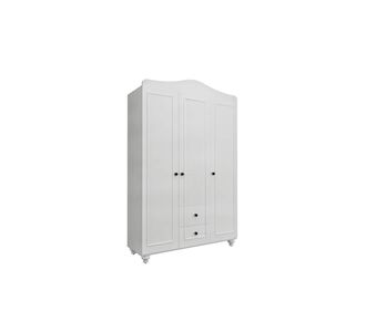 Stewehome Ντουλάπα με 3 πόρτες και 2 συρτάρια από MDF για αποθήκευση ρούχων 130x50x50 cm 36493264 |  Ντουλάπες ρούχων στο espiti