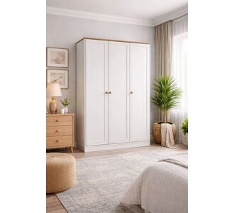 Stewehome Ντουλάπα με 3 πόρτες από MDF country στιλ 135x54x54 cm 15354722 |  Ντουλάπες ρούχων στο espiti