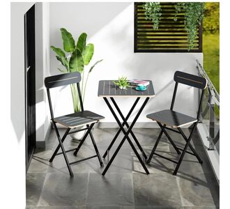 Stewehome Βistro Σετ Κήπου Τραπέζι και Καρέκλες / Πεύκο 50x50x70 cm 200737 |  Σετ τραπεζαρία κήπου στο espiti