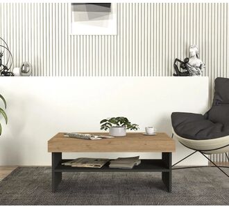 Stewehome Ορθογώνιο Τραπεζάκι Σαλονιού Ανθρακί 93.6x63.6x18 cm 486882 |  Τραπεζάκια σαλονιού στο espiti