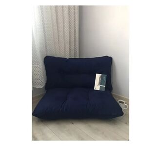 Stewehome Σετ Μαξιλαριών Δαπέδου με Κυψελοειδές Σχέδιο για Καθιστικό σκούρο μπλε 70x95 cm 489417 |  Πουφ στο espiti
