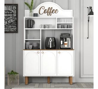 Stewehome Μποέμ Γωνιά με Ράφια και Ντουλάπια 120x35x203 cm 858880 |  Σετ Κουζίνες στο espiti