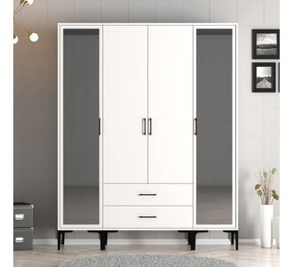 Stewehome Ντουλάπα με τέσσερις πόρτες (RTR) 160x47x201 cm 289430 |  Ντουλάπες ρούχων στο espiti