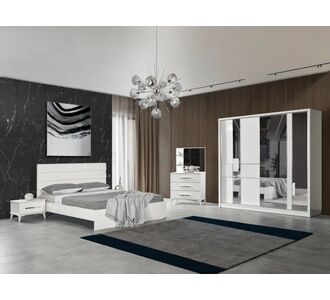 Stewehome Σετ Κρεβατοκάμαρας 6 Τεμαχίων Κομψή Αισθητική 160x200x105 cm 440034 |  Σέτ Κρεβατοκάμαρας στο espiti
