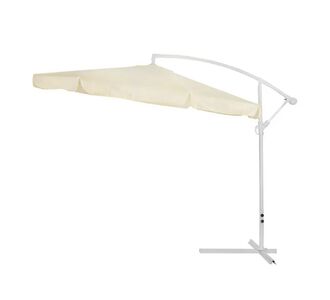 ΟΜΠΡΕΛΑ ΚΡΕΜΑΣΤΗ NOBLE Φ300x237cm. ΣΤΡΟΓΓΥΛΗ ΣΕ ΒΑΣΗ ΜΕ 4 ΠΟΔΙΑ HM6008 |  Ομπρέλες κήπου στο espiti