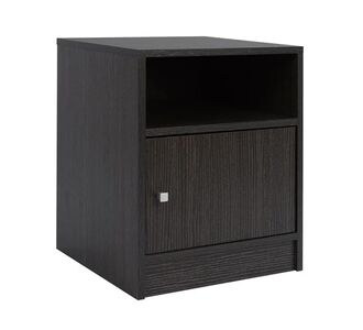 ΚΟΜΟΔΙΝΟ ΜΕΛΑΜΙΝΗΣ MALORY HM2205.01 ZEBRANO 40x40x50 |  Κομοδίνα στο espiti