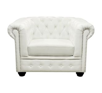 ΠΟΛΥΘΡΟΝΑ T.CHESTERFIELD POLINA HM3011.02 PU ΛΕΥΚΟ ΜΑΤ 110x90x73Y εκ. |  Πολυθρόνες σαλονιού στο espiti