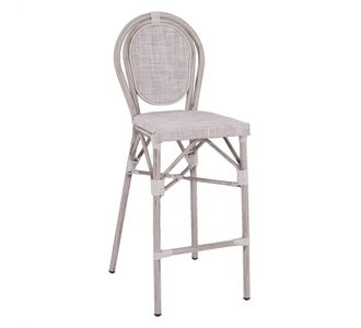 ΣΚΑΜΠΩ ΑΛΟΥΜΙΝΙΟΥ BAMBOO LOOK ΠΑΤΙΝΑ ΛΕΥΚΟ ΜΕ TEXTLINE HM5110 41x52x116 εκ. |  Σκαμπώ κήπου στο espiti