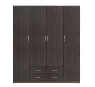 ΝΤΟΥΛΑΠΑ 4ΦΥΛΛΗ ΜΕ 2 ΣΥΡΤΑΡΙΑ AZALEA 200x55.5x180Υ εκ. HM353.01 ZEBRANO |  Ντουλάπες ρούχων στο espiti