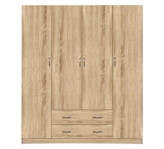 ΝΤΟΥΛΑΠΑ 4ΦΥΛΛΗ ΜΕ 2 ΣΥΡΤΑΡΙΑ AZALEA 200Χ56Χ180Υεκ. HM353.02 SONAMA |  Ντουλάπες ρούχων στο espiti